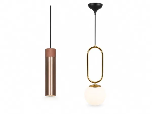 Mosiężne lampy wiszące