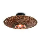 Good&Mojo Lampa sufitowa Bali Bambus Czarny S | Nadaje Się Do 1x E27 